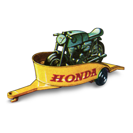 Honda Motorcycle With Trailer Icon 512x512 png